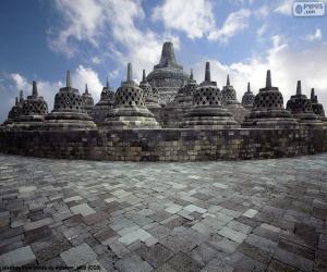 yapboz Borobudur Tapınağı, Endonezya
